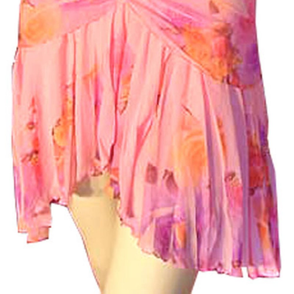 New Y2K Floral Halter Dress Rose/Roses Made USA Fairy Fairycore Vacation Party - Picture 7 of 12